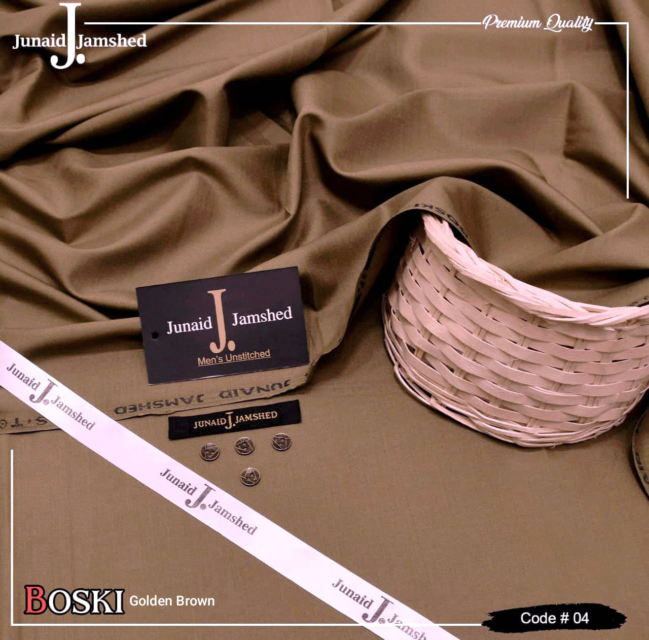 J. Junaid Jamshed Golden Brown