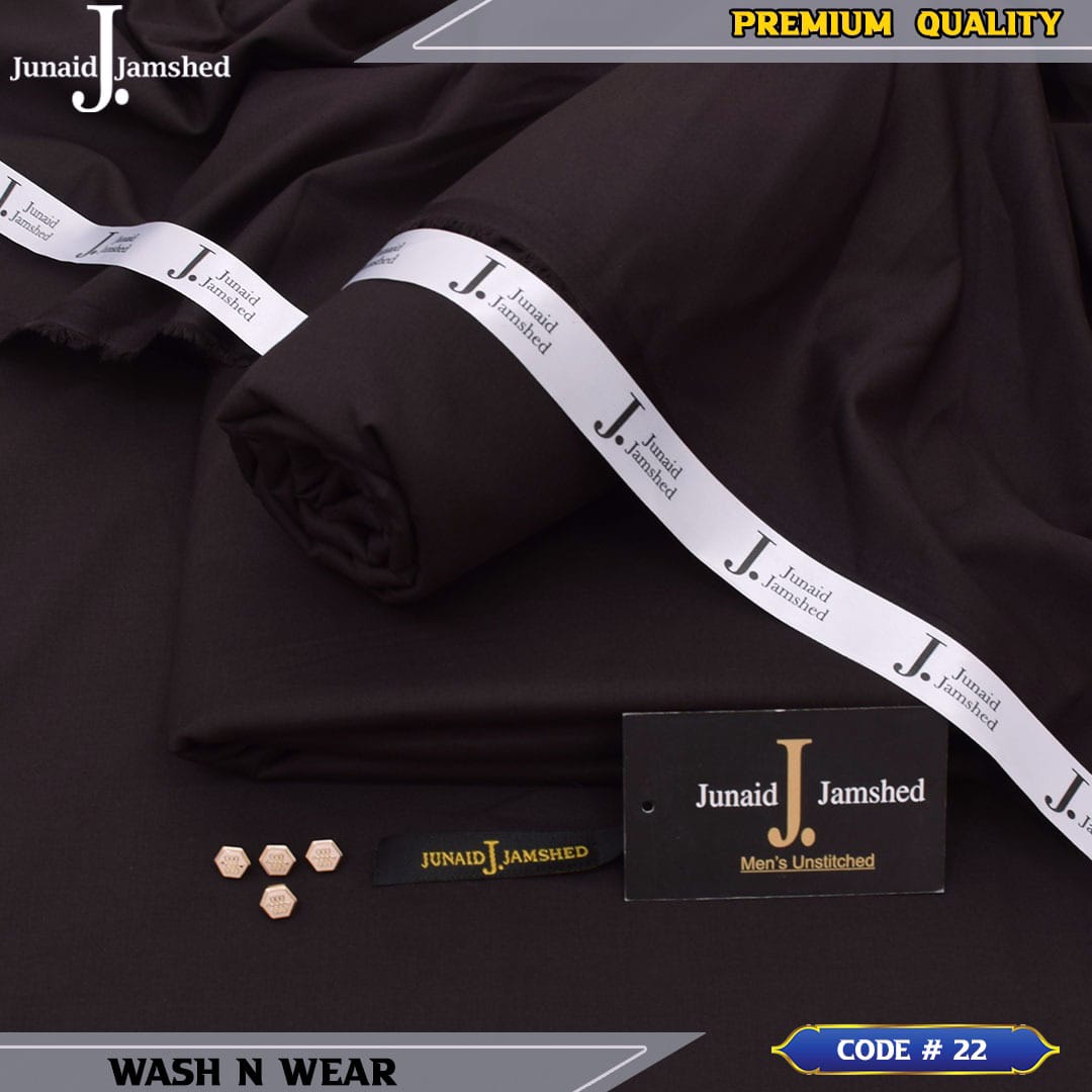 J.Junaid Jamshaedwinter wash and Wear premium volume hunter brown