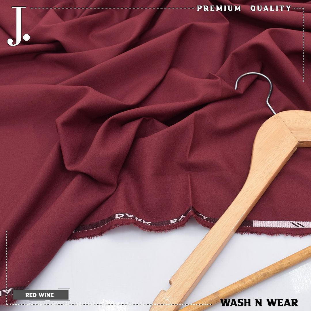 J.Junaid Jamshaed  winter wash and Wear premium volume Mahroon