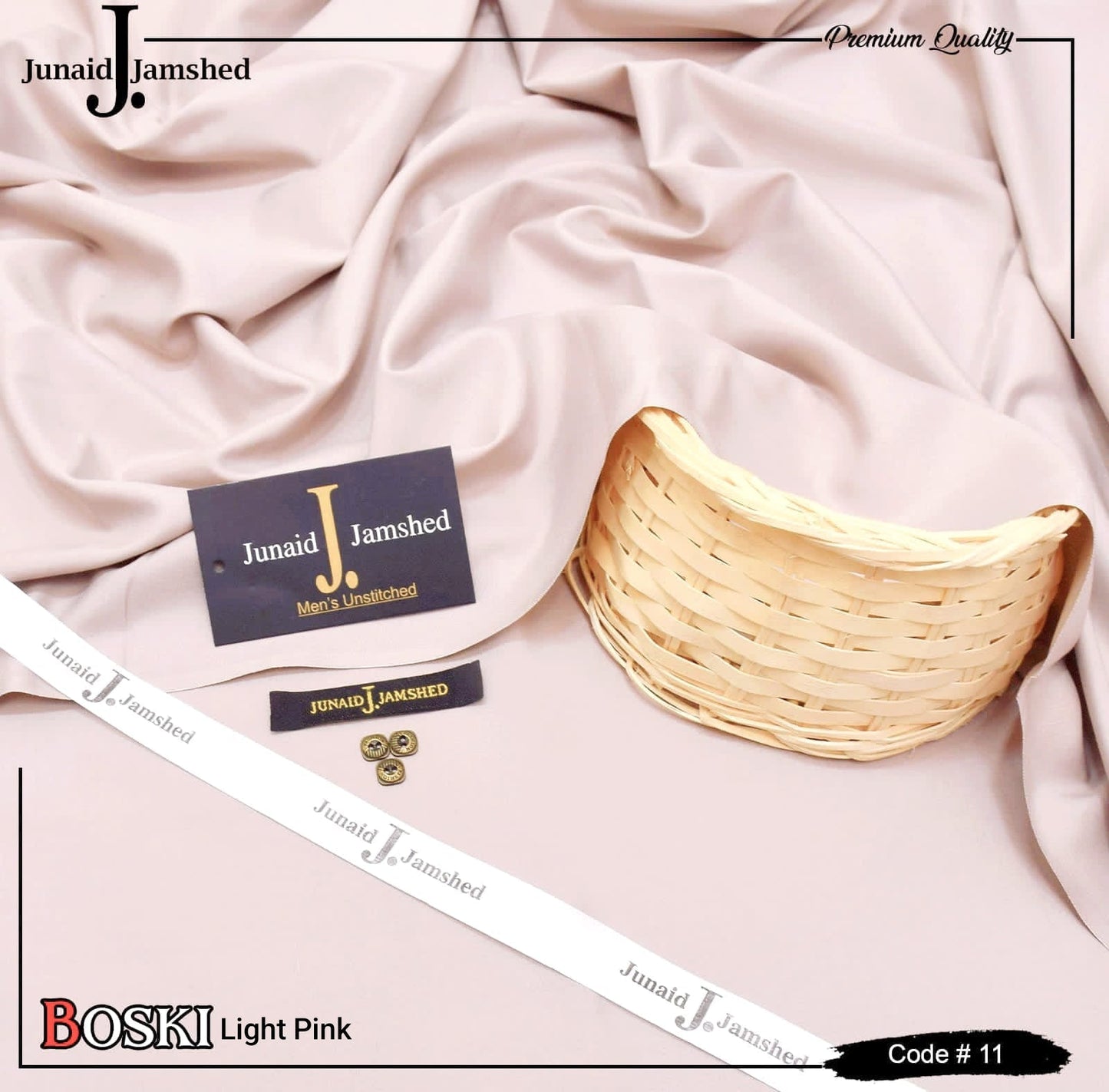 J. Junaid Jamshed Light Pink